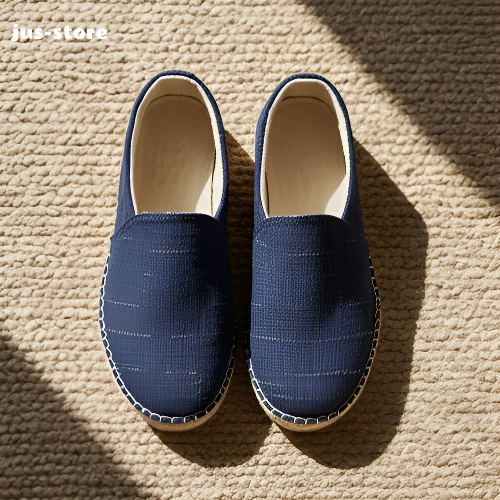 Traditional Chinese flat shoes made from linen