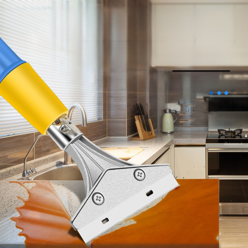 伸縮式ステンレス壁用スクレーパー 清掃専用ロングハンドル工具