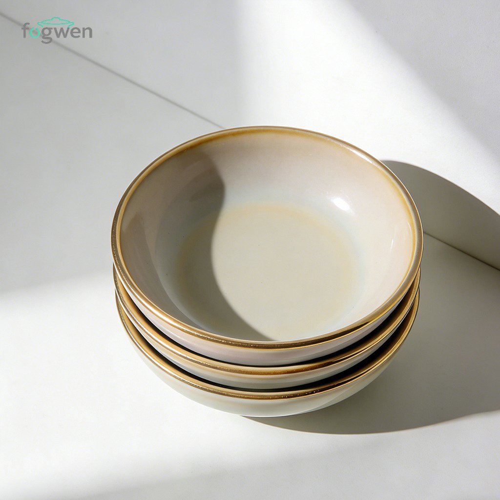 可堆疊陶瓷調味碟 家用火鍋沾醬碟（3個）