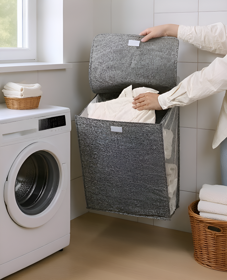 손잡이 디자인 빨래 바구니