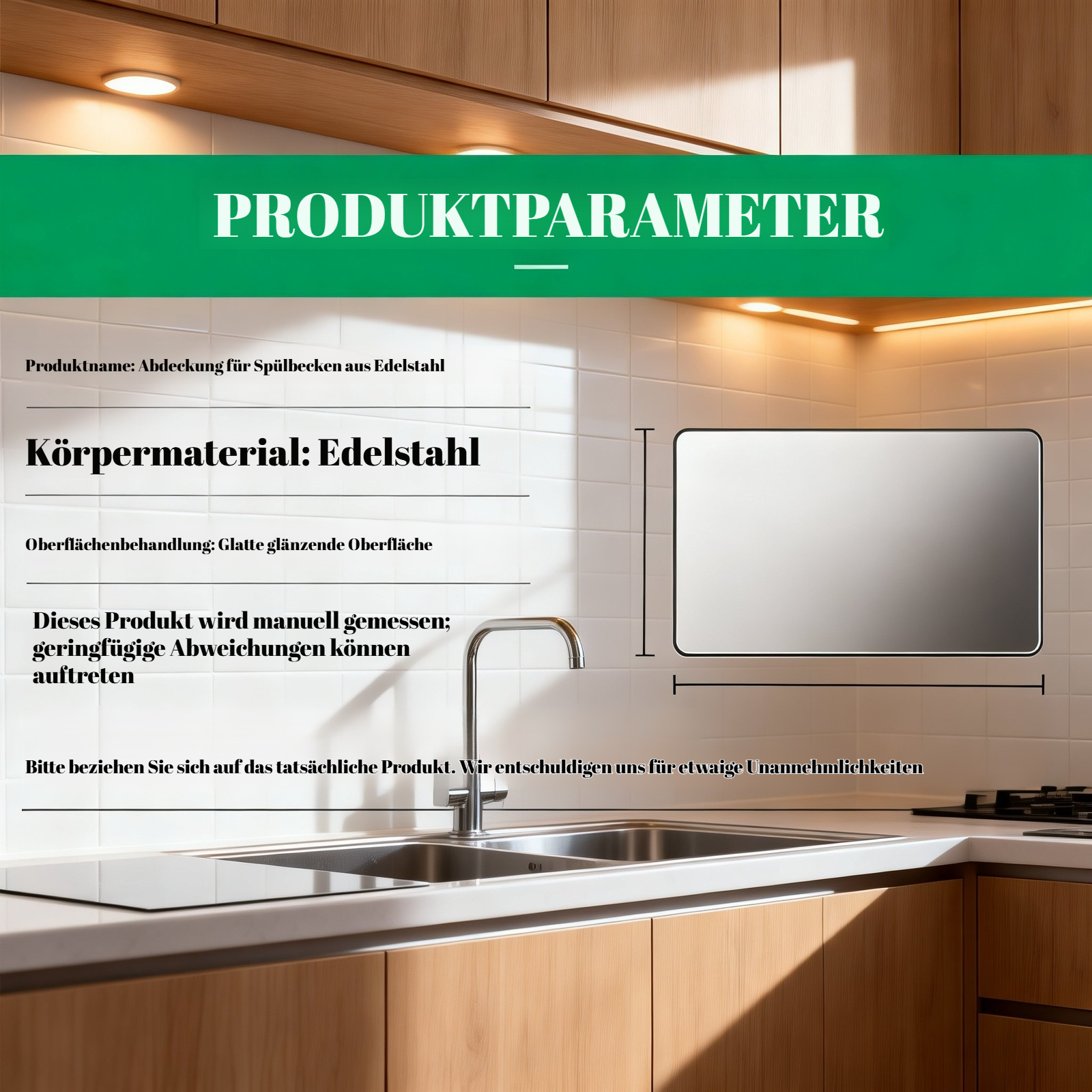 Modernes Abtropfgestell aus Edelstahl für effizientes Arbeiten