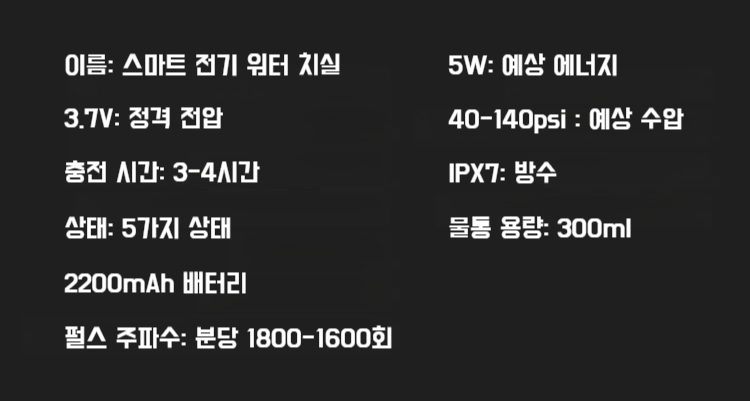 구강 건강을 위한 전동 세정기 사용 방법