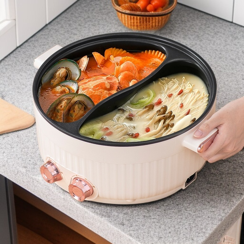 전기 멀티핫팟 논스틱 미니 전기냄비