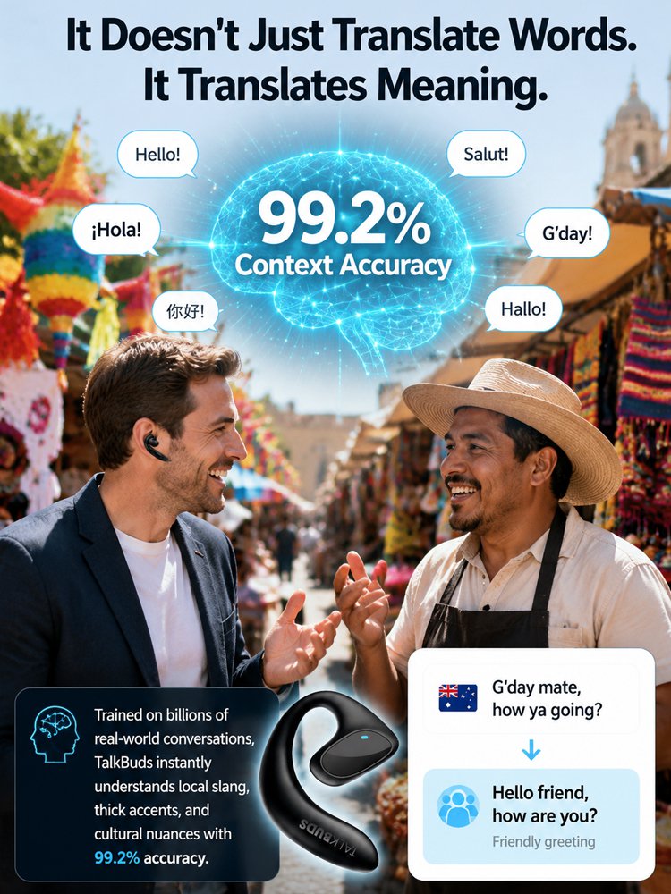 【Simultaneous Interpretation, Forever Free】Bone Conduction AI Translation Earphones