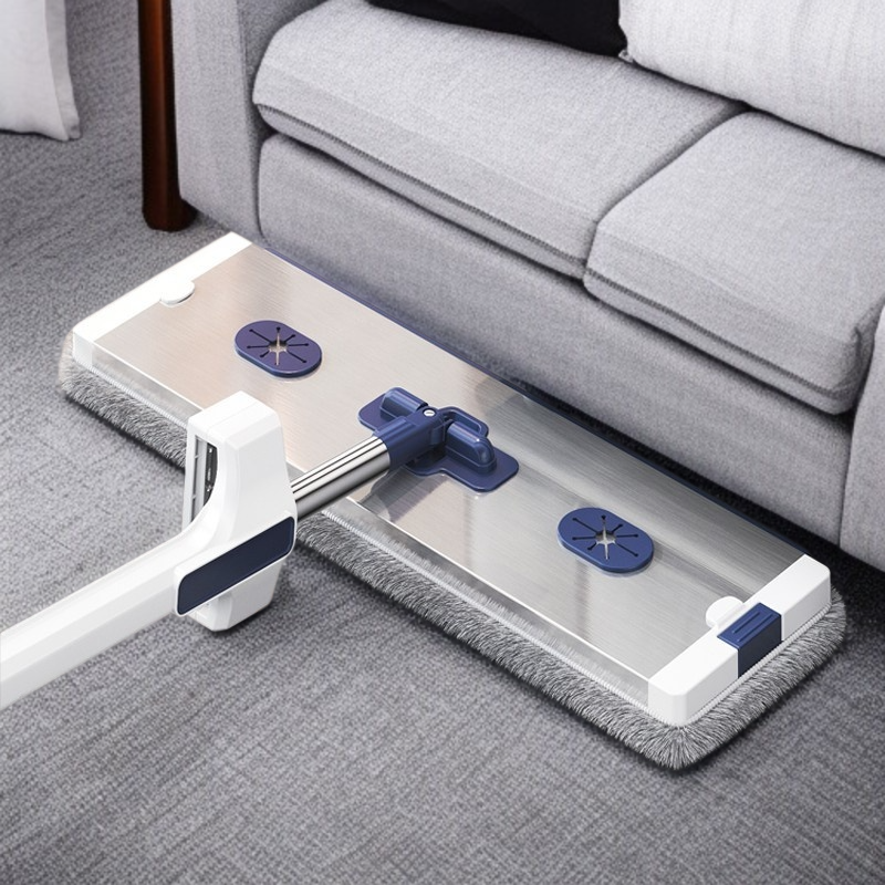 家庭用フラットモップ 省力化レイジー大型パネルアルミ合金ハンドフリーモップ