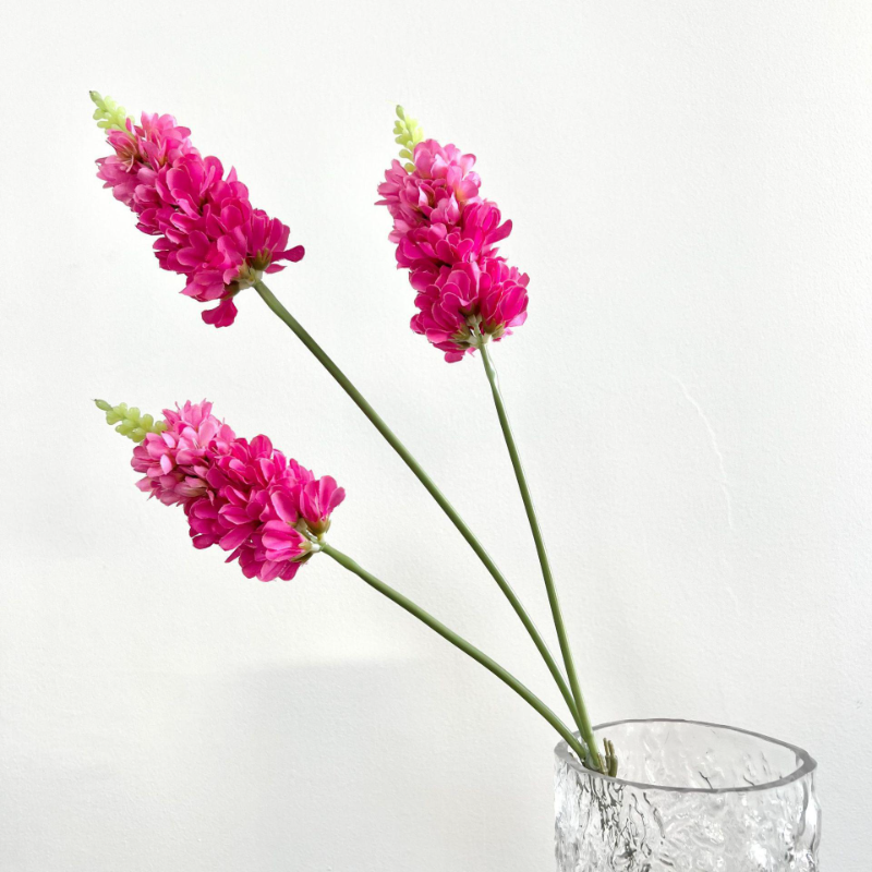 Fleurs artificielles rose rose