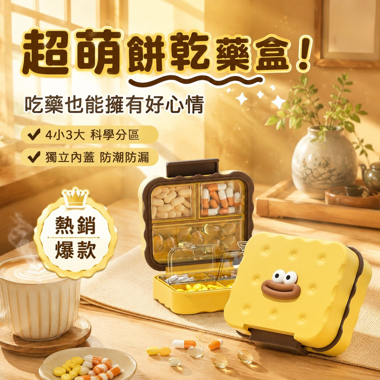 便攜多功能一週藥品收納盒