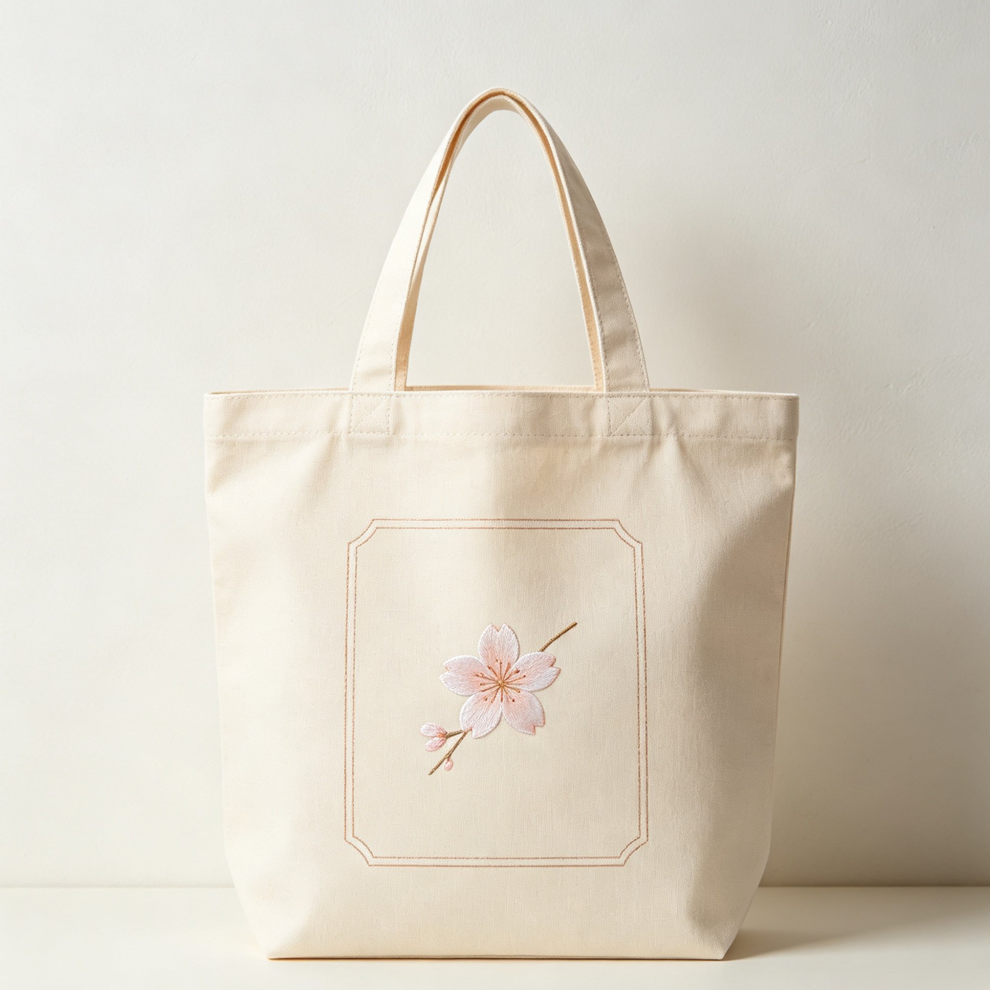 シンプルキャンバストートバッグ