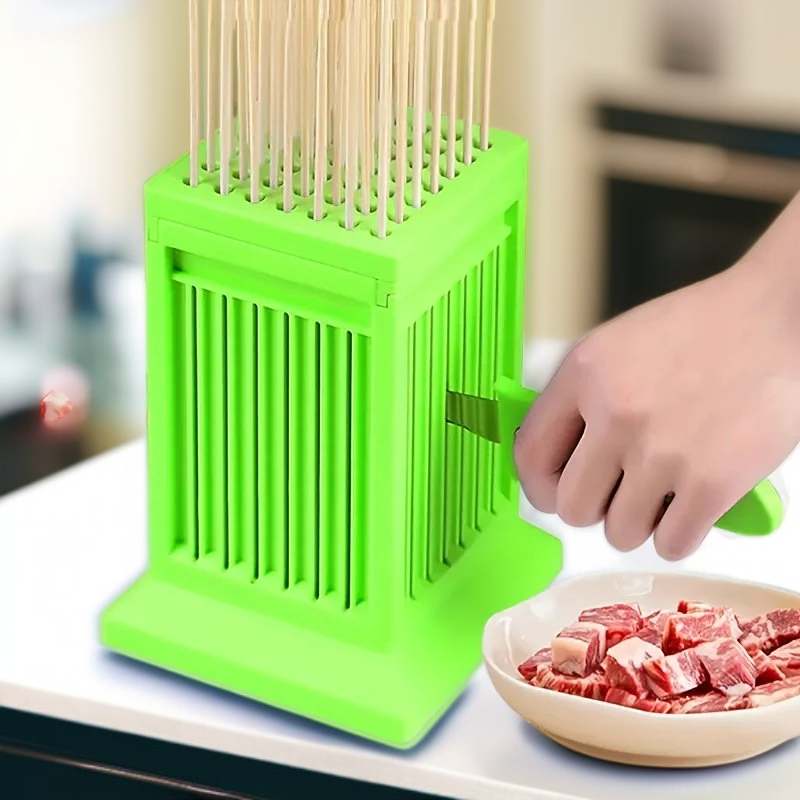 다기능 고기 꼬치 기계, 판매 및 가정용, 간편하게 고기꼬치와 두부꼬치 제작, 바베큐 필수품