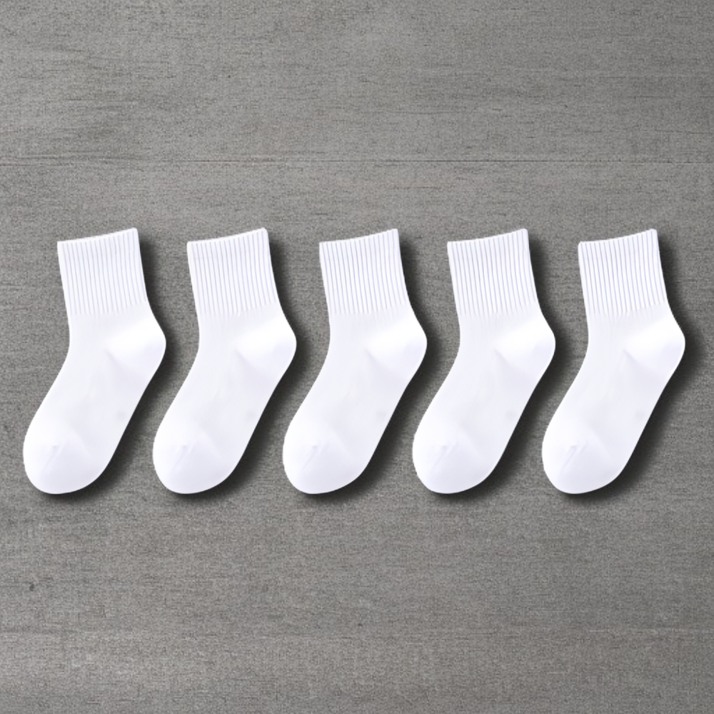 Calcetines blancos de caña media