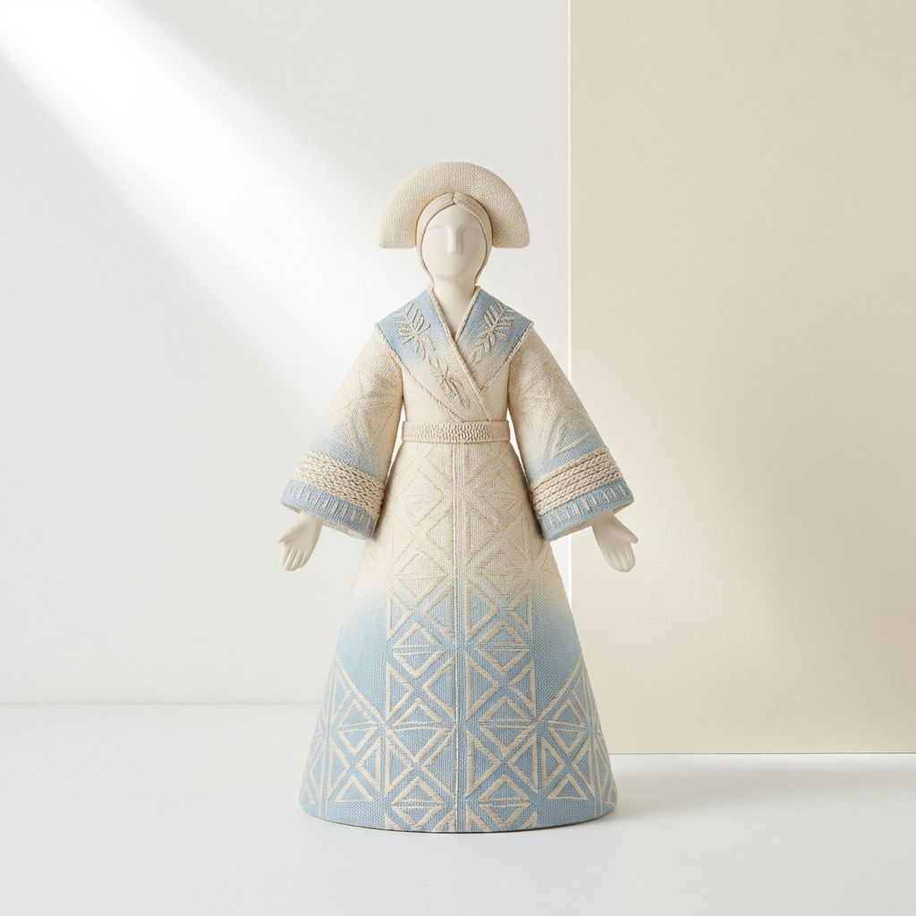 Muñeca decorativa artesanal de tela