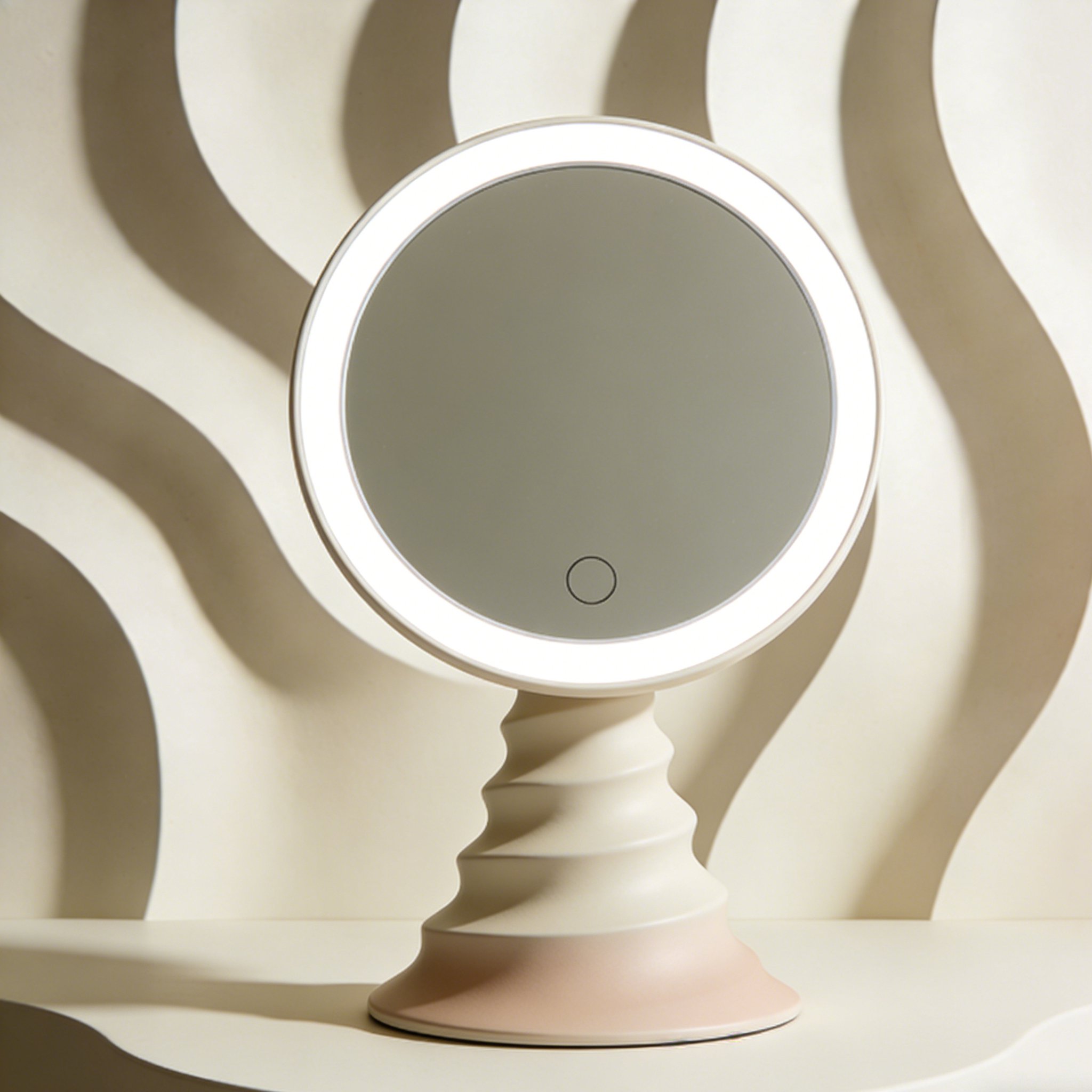 LEDライト付き化粧鏡