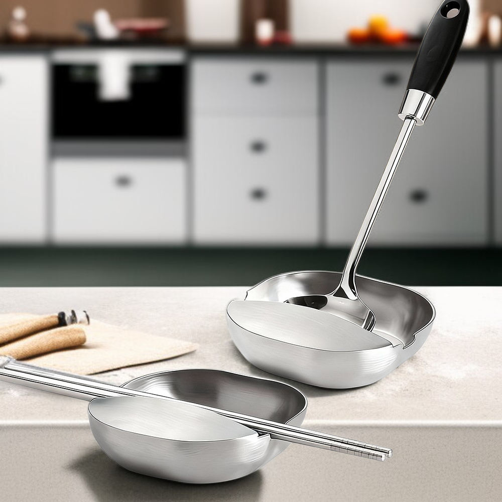 Stainless steel spatula rack, stovetop upright spoon tray, kitchen storage rack