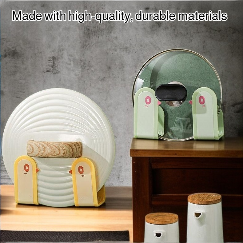 New Bird Pot Lid Holder Multi-functional Kitchen Organizer