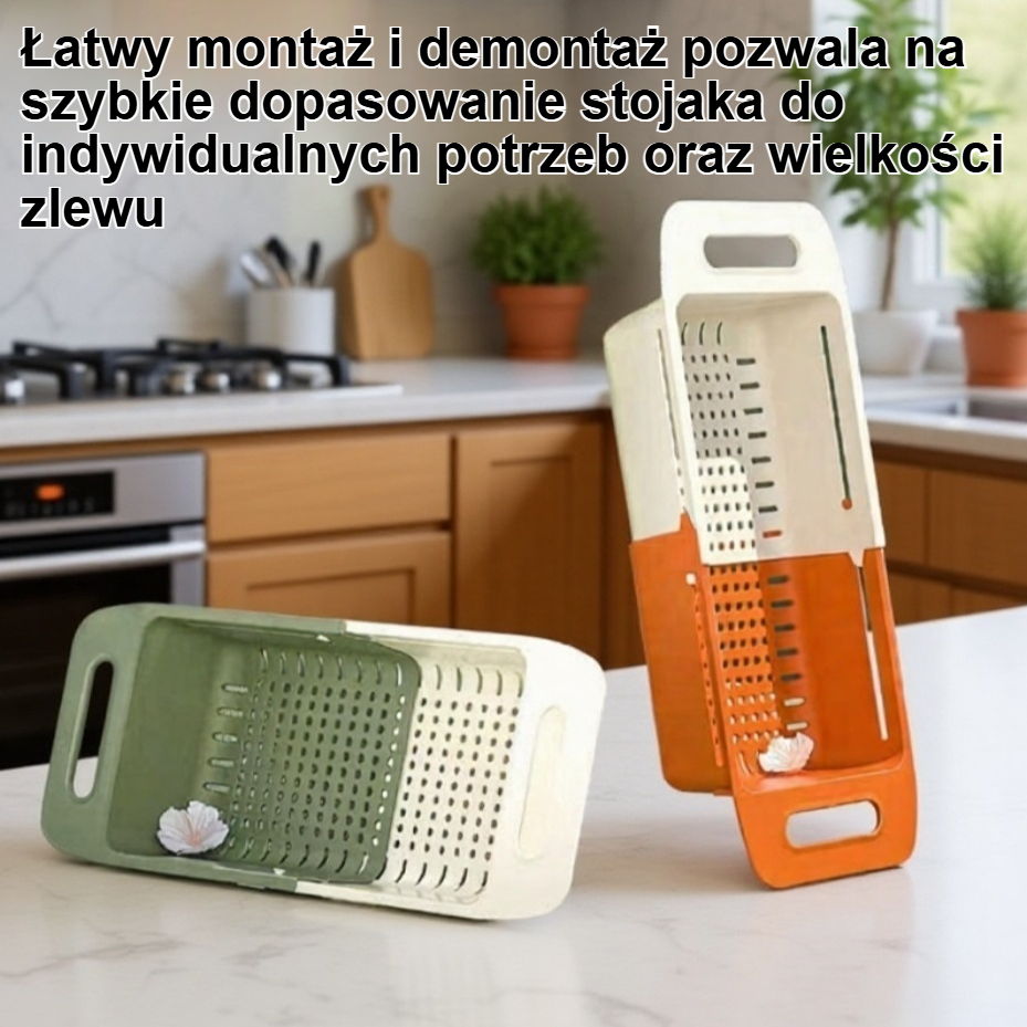 Stojak na zmywarkę ułatwiający organizację kuchni