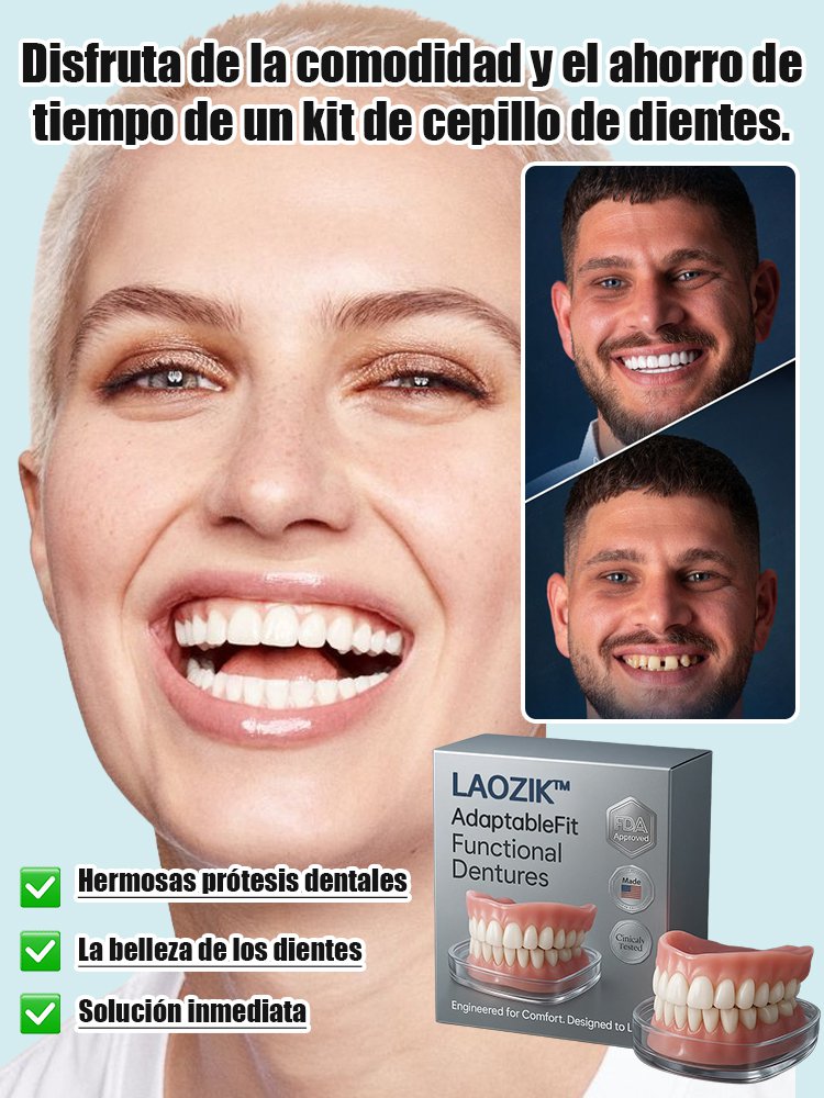 [Recomendación del dentista] Las dentaduras postizas cómodas sostienen la estructura facial