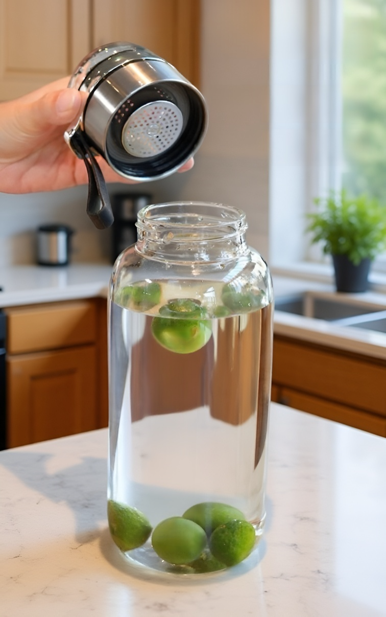 차 잎과 물 분리 가능한 컵 구조 설명