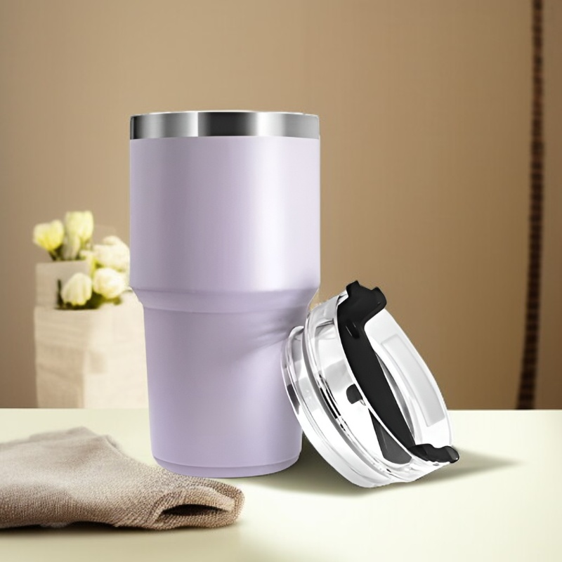 Duży kubek termiczny z rurką dla kobiet