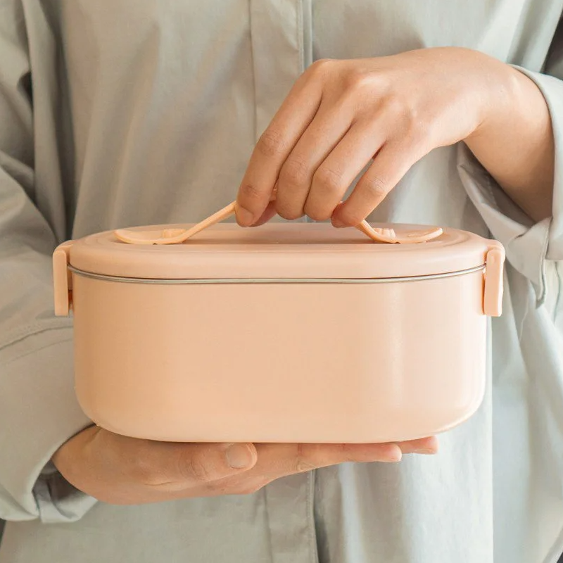 加熱保温ステンレス弁当箱 職場用 ダイエット ミールプレップ