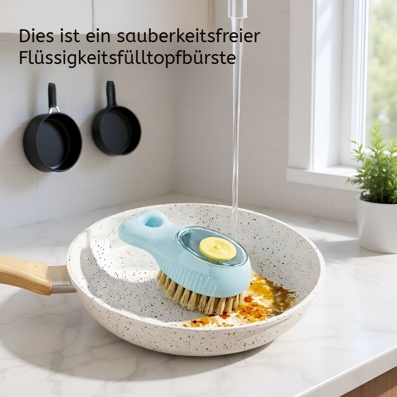 Fischförmige Spülbürste mit Seifenspender