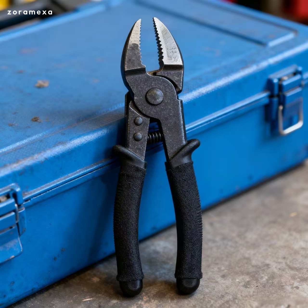 정밀 작업용 송곳니 플라이어 클로즈업 사진