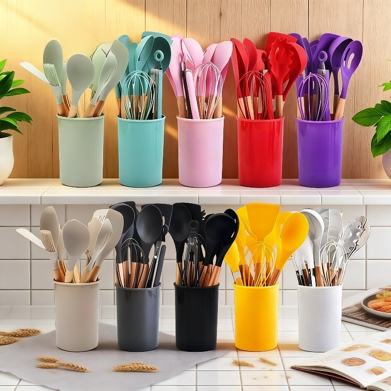 ชุดเครื่องครัวซิลิโคน 12 ชิ้น