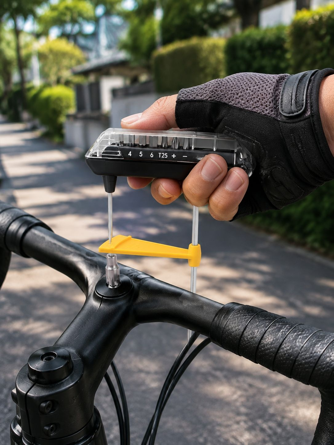 自転車メンテナンス用トルクレンチ六角セット 高精度一体型ポインター