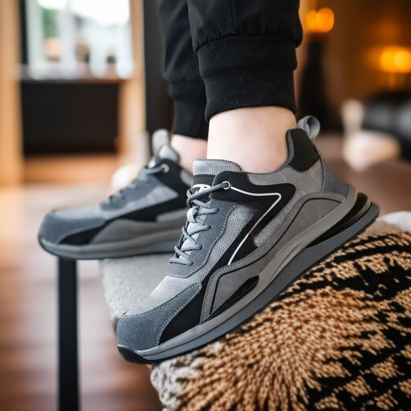 حذاء جري رجالي عصري، شبك نفاذ للهواء، وزن خفيف، مريح للمشي والجري