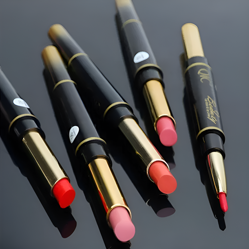 Set aus Lippenstiften und Liplinern 2 in 1
