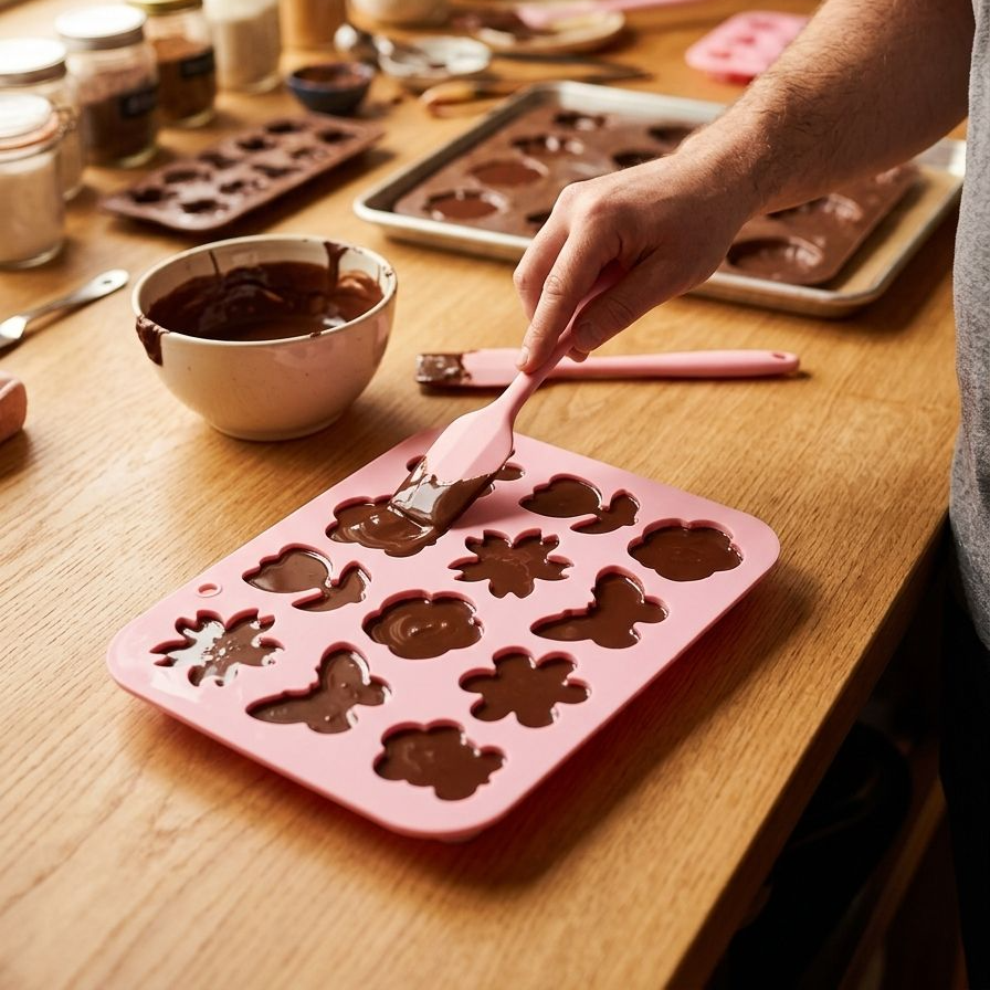 Antihaft Silikon-Backform mit Blumen- und Schmetterlingsmotiven
