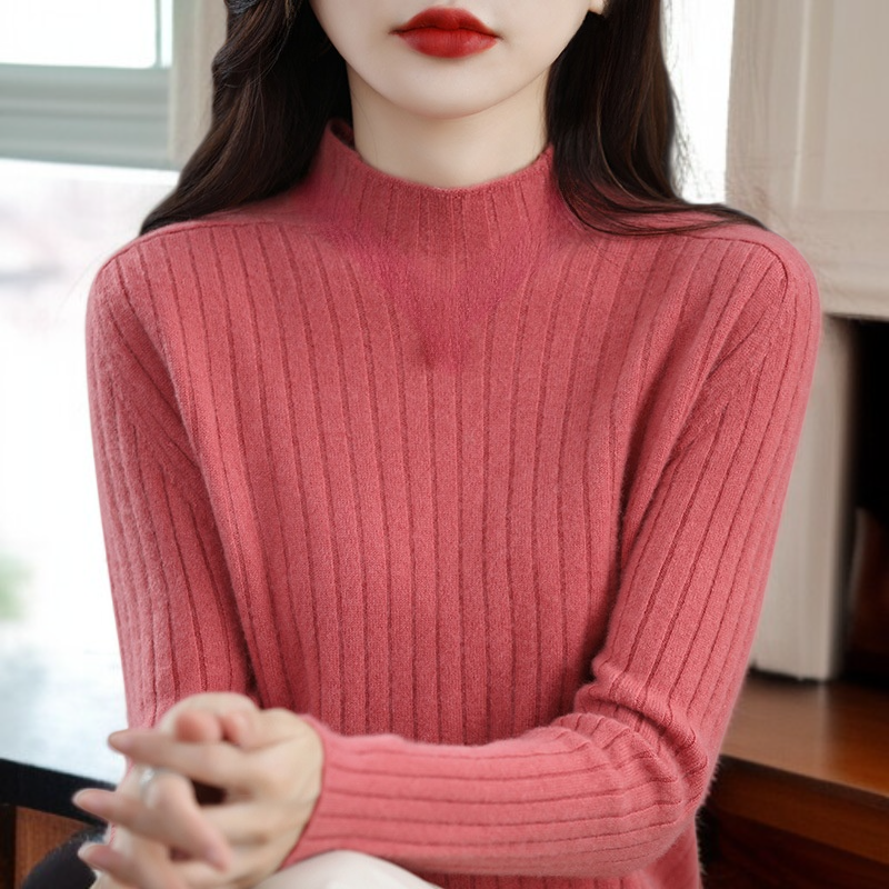 단색 캐주얼 니트웨어