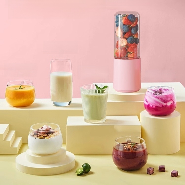 충전식 미니 유리 휴대용 주서기