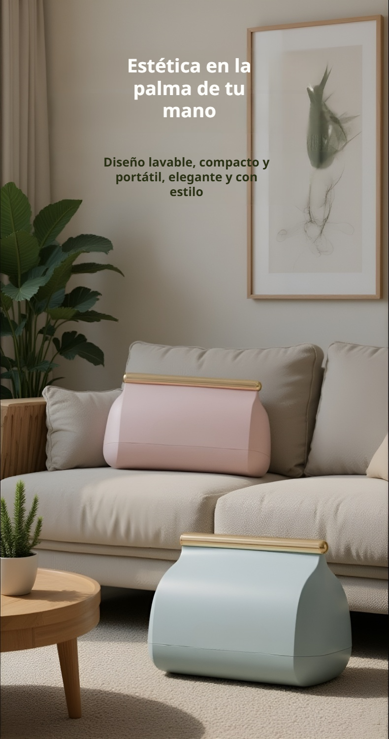 Rodillo adhesivo portátil eliminando pelos de sofá