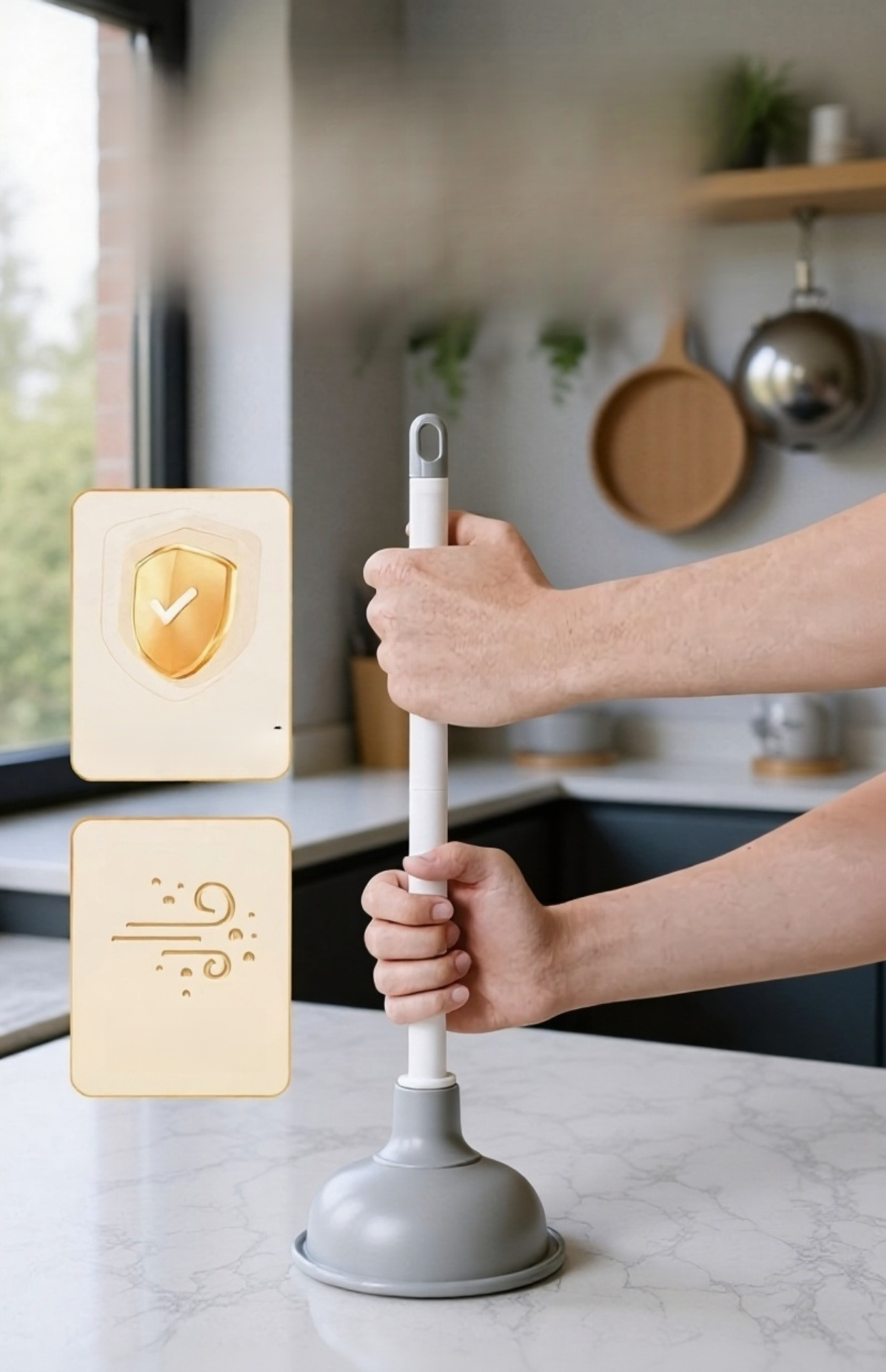 Escobilla higiénica para inodoro con soporte de pared