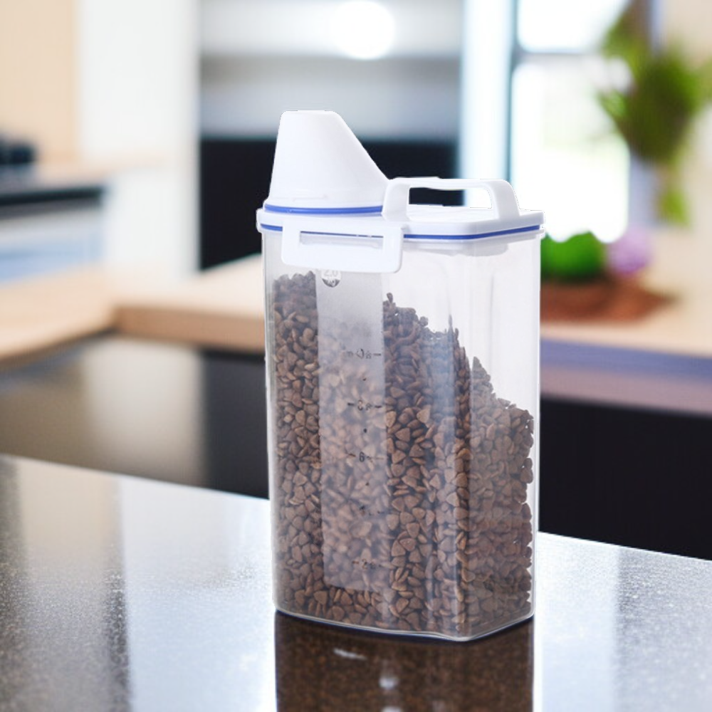 ถังข้าวสำหรับใช้ในบ้าน แบบซีล มาพร้อมถ้วยตวง