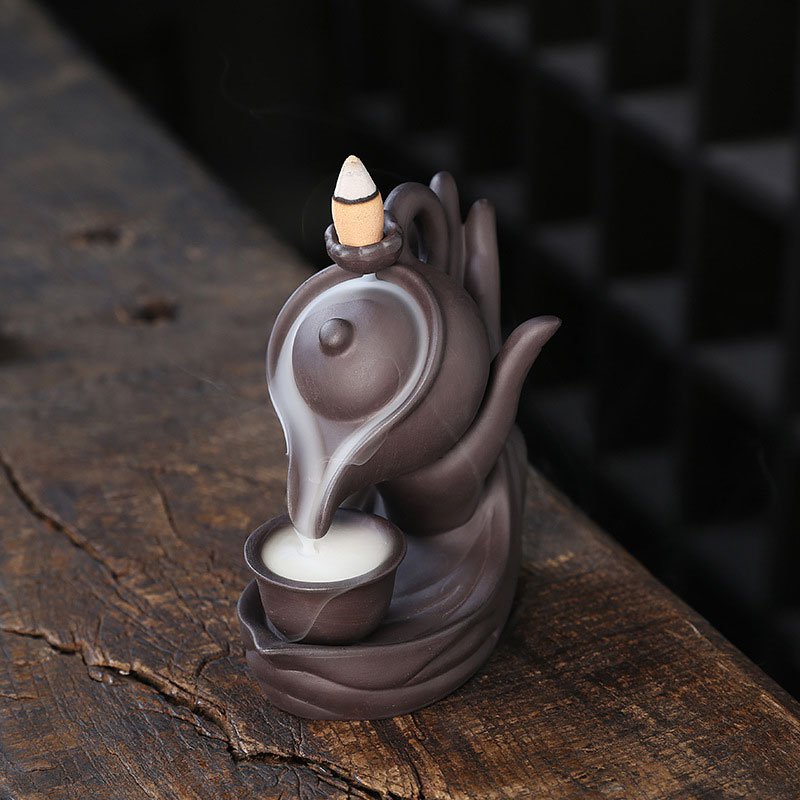 Théière à reflux encens poêle