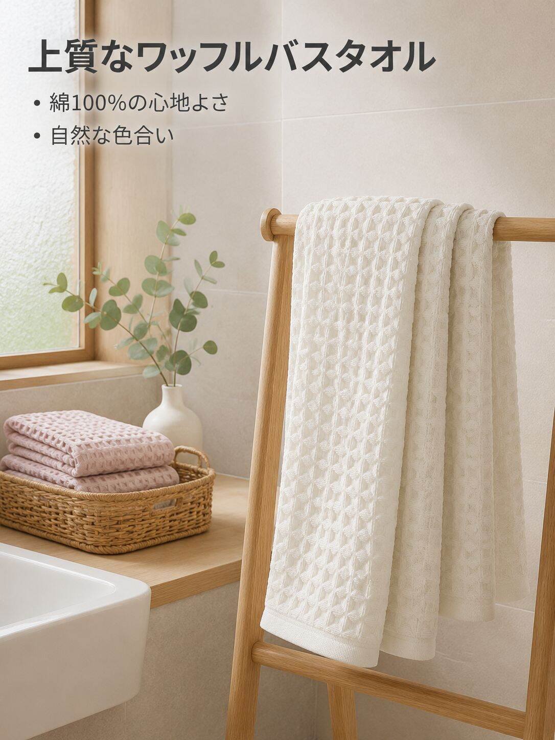 純綿のバスタオル