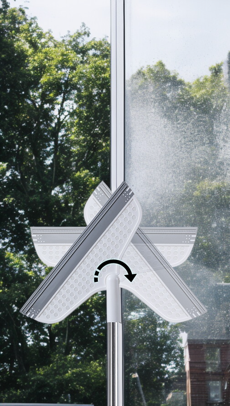 다용도 청소 빗자루로 바닥 청소하는 사진