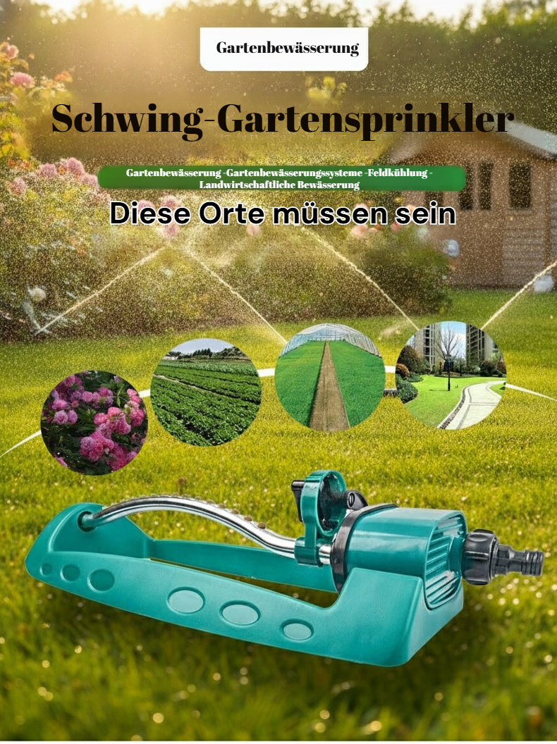 Automatischer Schwenksprinkler für Garten mit 19 Düsen