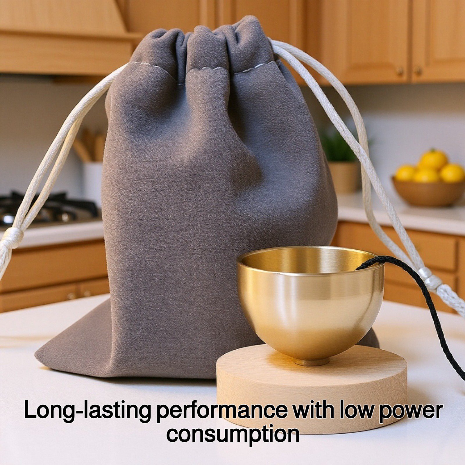 Close-up of beechwood doorbell texture