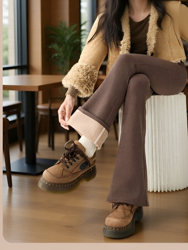 겨울용 따뜻한 여성 팬츠 전체 모습