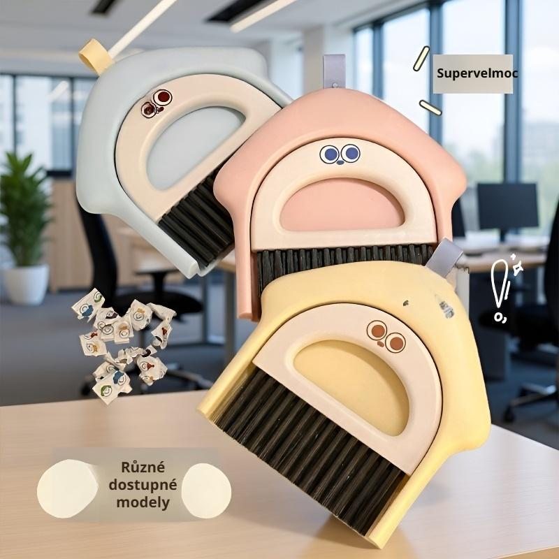 Malý stolní zametač pro klávesnici – mini úklid do domácnosti