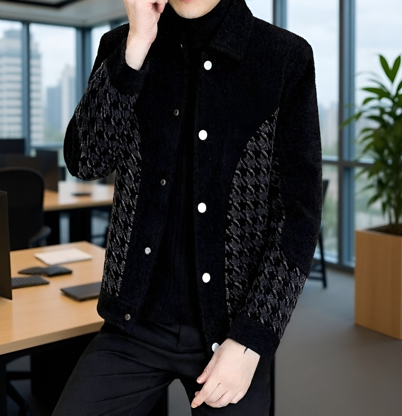 ショート丈ミンク毛皮コート着用イメージ