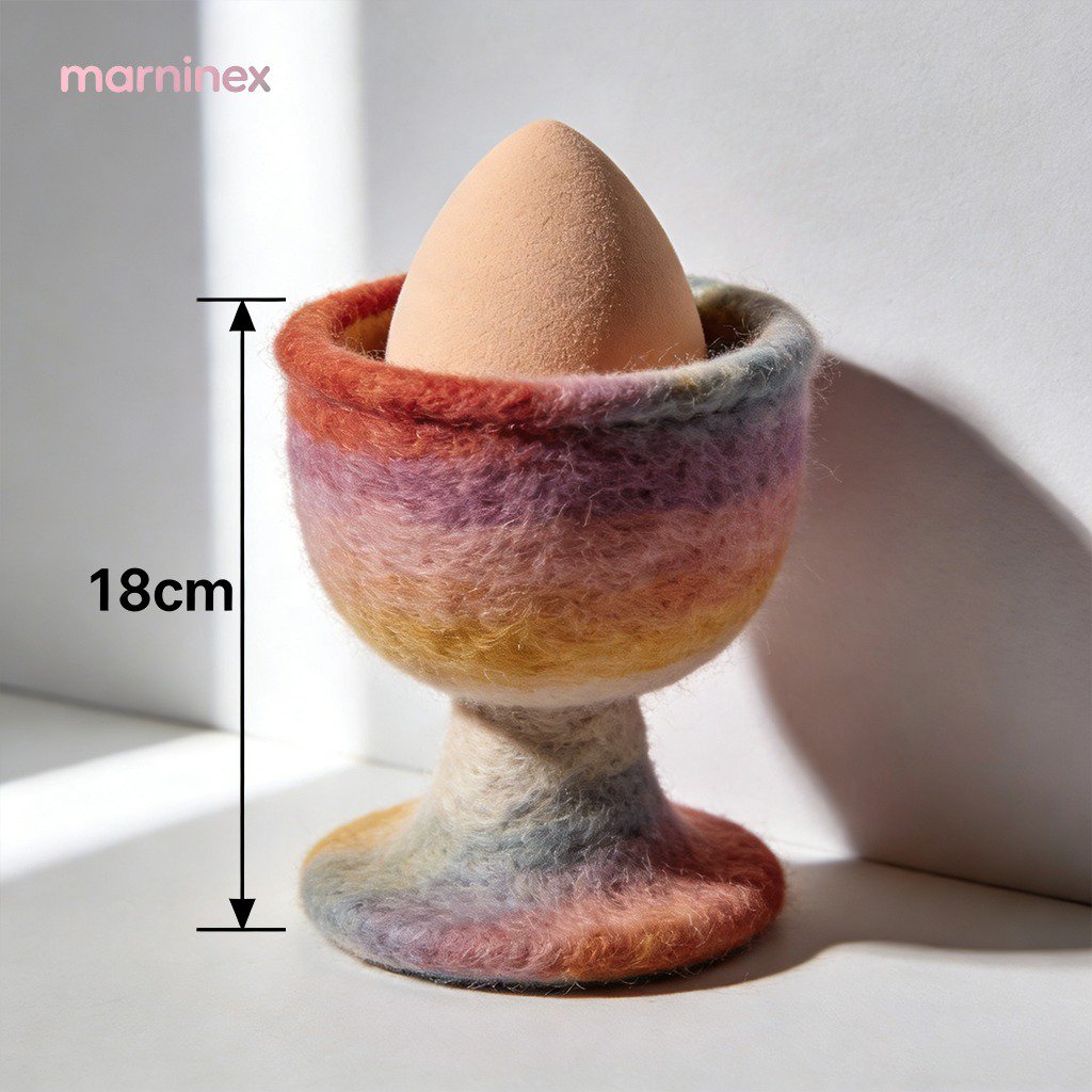 Organizador de huevos de fieltro para cocina estilo japonés