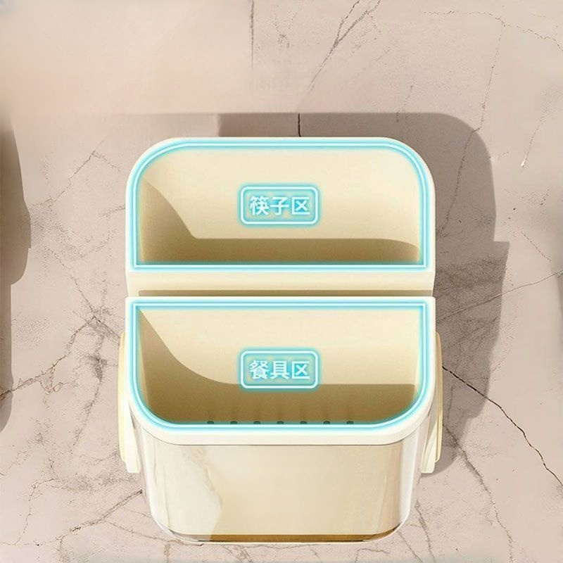 筷子收納盒墻上壁掛免打孔