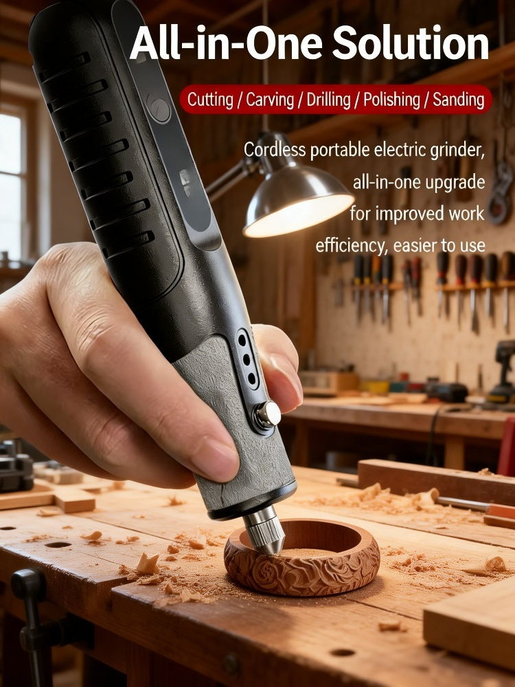 35-Piece Mini Handheld Grinding, Polishing & Engraving Tool Set