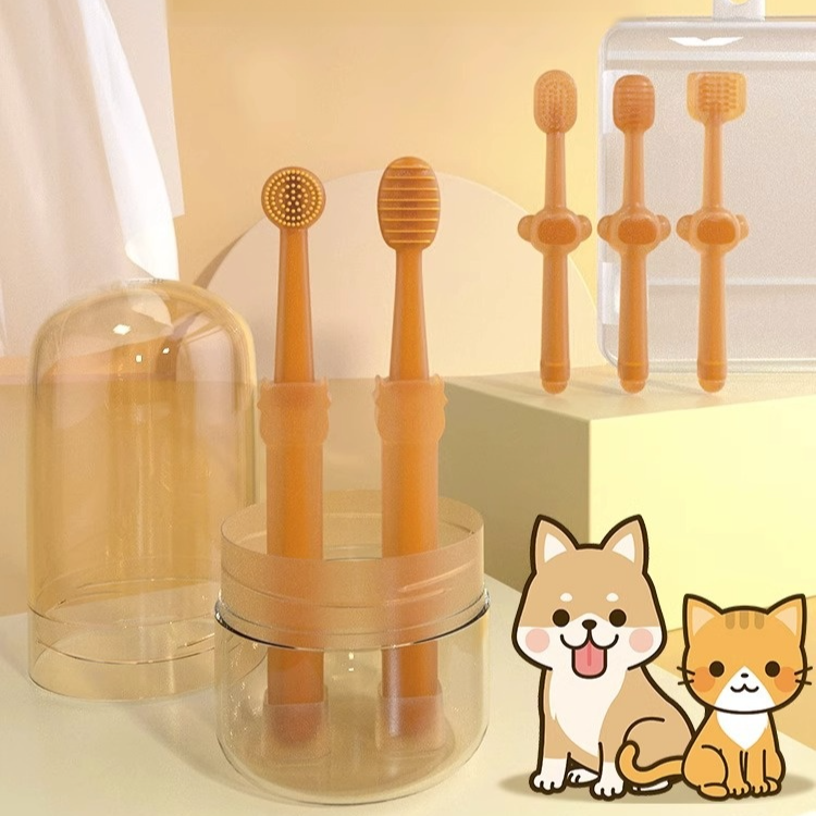 Gentle Silicone Toothbrush for Pets