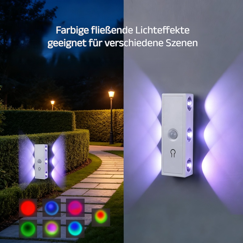 Magnetische Wandleuchte mit Bewegungssensor