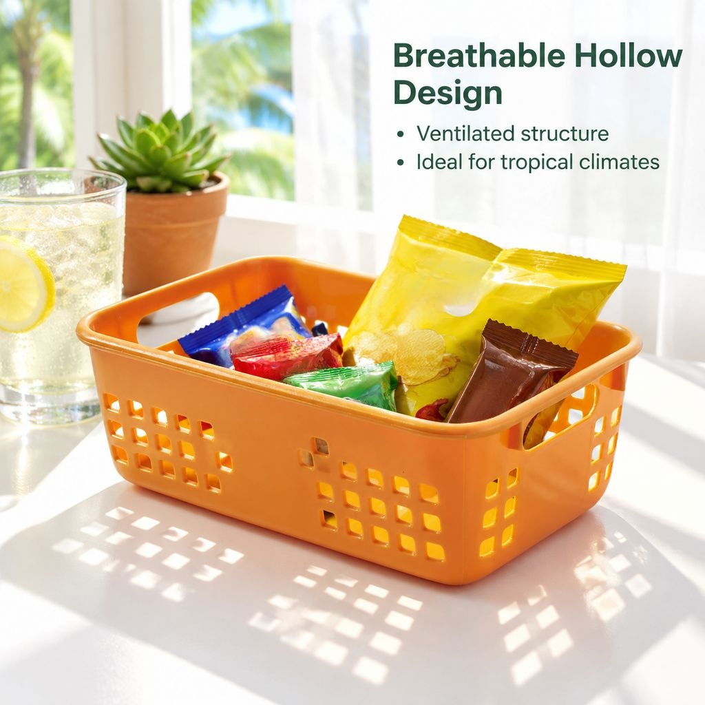 Desktop Snack Storage Basket Organizer