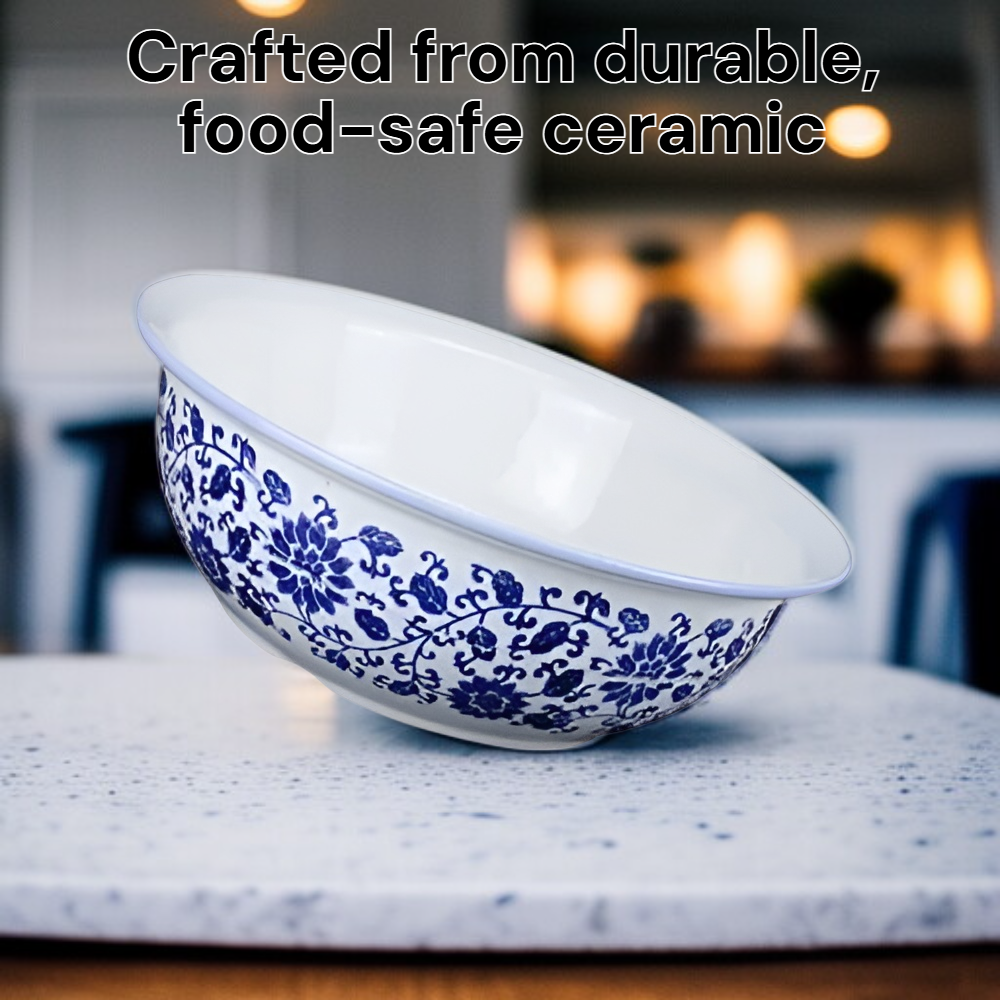 Family Ceramic Mixing Bowl (Large) for Bread Dough